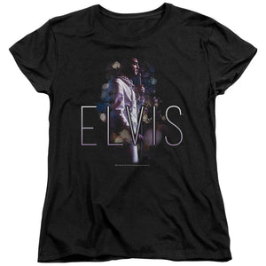 AN OFFCIALLY LICENSED ELVIS PRESLEY DREAM STATE WOMEN'S REGULAR FIT T-SHIRT BLACK