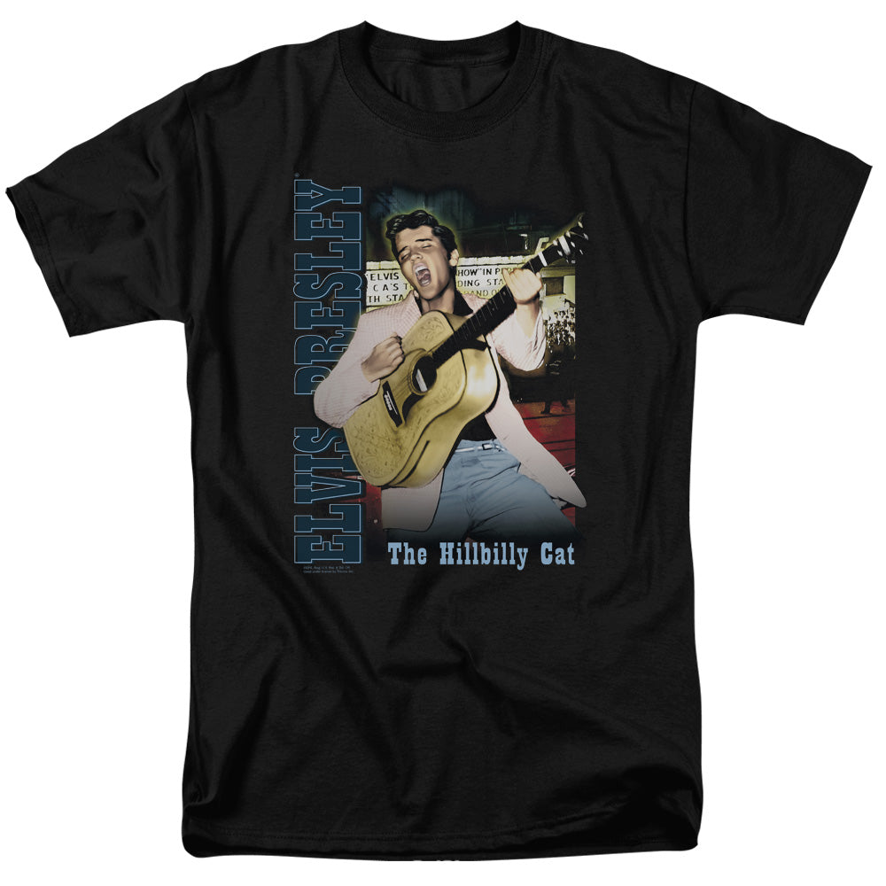AN OFFCIALLY LICENSED ELVIS PRESLEY MEMPHIS MEN'S REGULAR FIT T-SHIRT BLACK