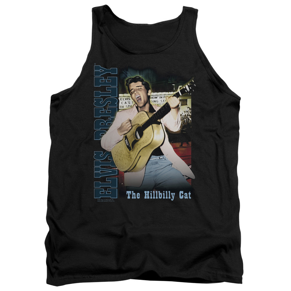 AN OFFCIALLY LICENSED ELVIS PRESLEY MEMPHIS ADULT UNISEX TANK TOP BLACK