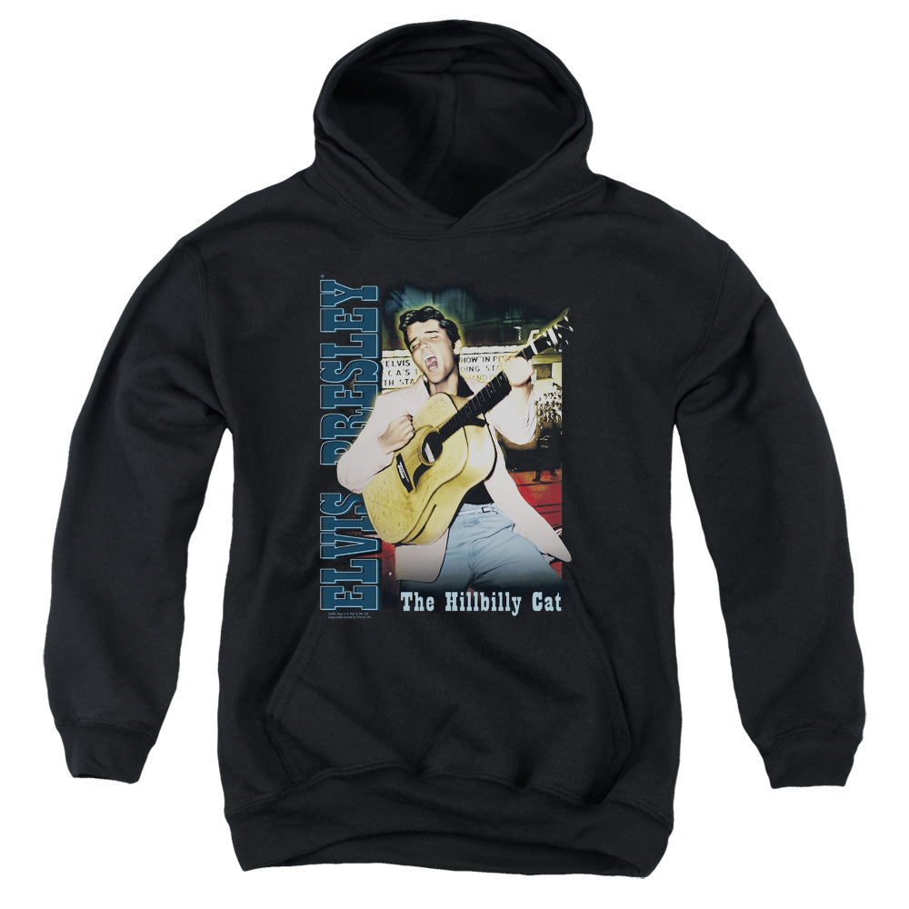 AN OFFCIALLY LICENSED ELVIS PRESLEY MEMPHIS YOUTH HOODIE BLACK