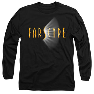 AN OFFCIALLY LICENSED FARSCAPE LOGO MEN'S LONG SLEEVE T-SHIRT BLACK