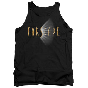 AN OFFCIALLY LICENSED FARSCAPE LOGO ADULT UNISEX TANK TOP BLACK
