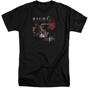 AN OFFCIALLY LICENSED FARSCAPE PILOT MEN'S TALL FIT T-SHIRT BLACK
