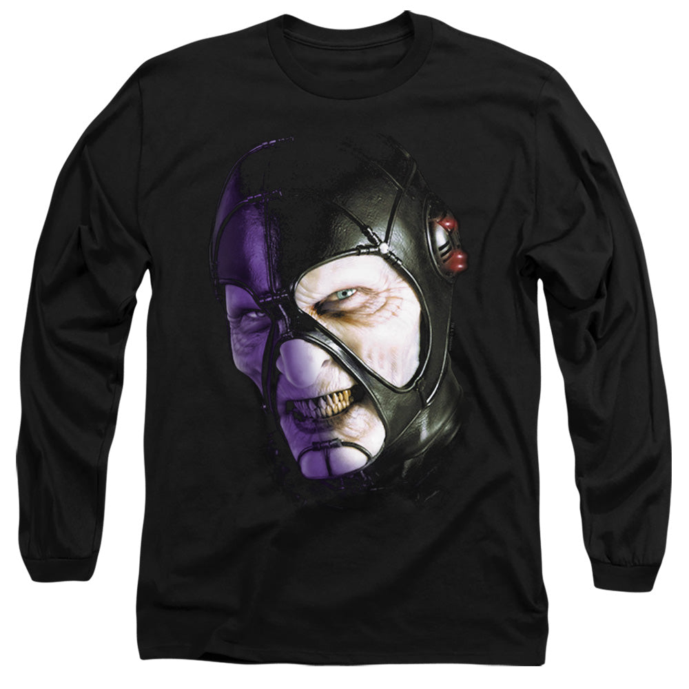 AN OFFCIALLY LICENSED FARSCAPE KEEP SMILING MEN'S LONG SLEEVE T-SHIRT BLACK