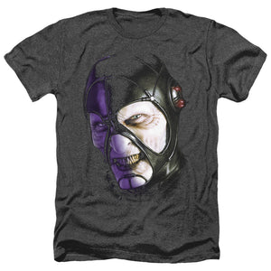 AN OFFCIALLY LICENSED FARSCAPE KEEP SMILING MEN'S HEATHER T-SHIRT CHARCOAL
