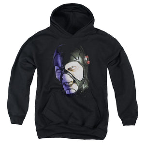 AN OFFCIALLY LICENSED FARSCAPE KEEP SMILING YOUTH HOODIE BLACK