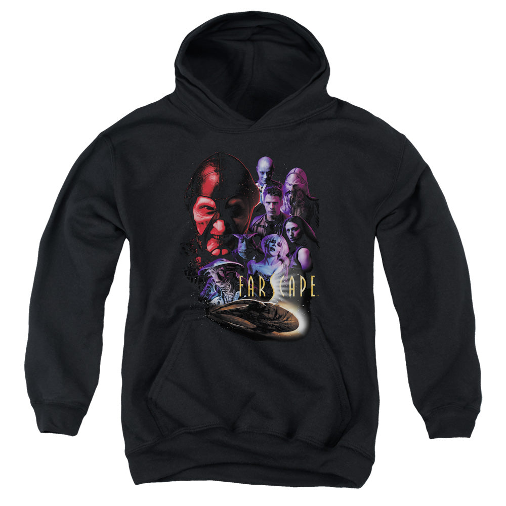 AN OFFCIALLY LICENSED FARSCAPE CRIMINALLY EPIC YOUTH HOODIE BLACK