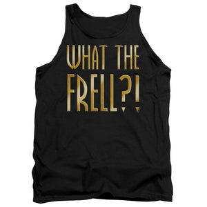 AN OFFCIALLY LICENSED FARSCAPE WHAT THE FRELL ADULT UNISEX TANK TOP BLACK