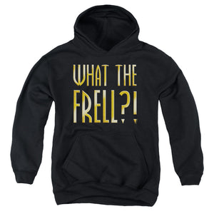 AN OFFCIALLY LICENSED FARSCAPE WHAT THE FRELL YOUTH HOODIE BLACK