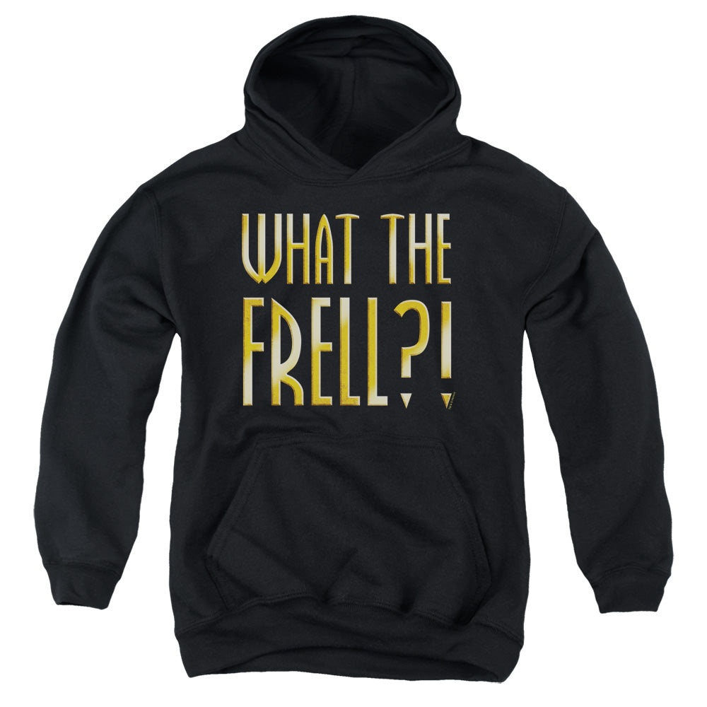 AN OFFCIALLY LICENSED FARSCAPE WHAT THE FRELL YOUTH HOODIE BLACK