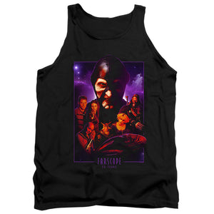 AN OFFCIALLY LICENSED FARSCAPE 20 YEARS COLLAGE ADULT UNISEX TANK TOP BLACK