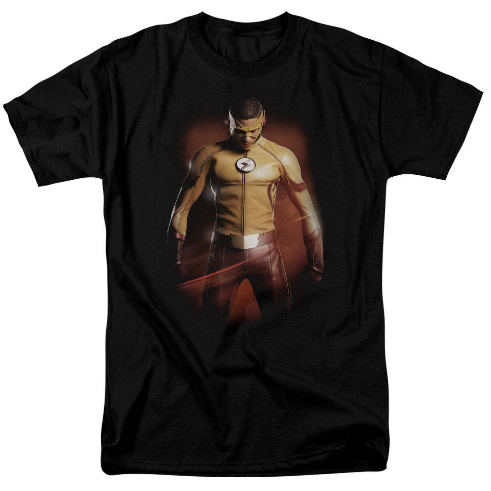 AN OFFCIALLY LICENSED FLASH KID FLASH MEN'S REGULAR FIT T-SHIRT BLACK
