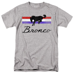 AN OFFCIALLY LICENSED FORD BRONCO BRONCO STRIPES MEN'S REGULAR FIT T-SHIRT ATHLETIC HEATHER