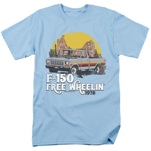 AN OFFCIALLY LICENSED FORD BRONCO F150 DESERT RIDE MEN'S REGULAR FIT T-SHIRT LIGHT BLUE