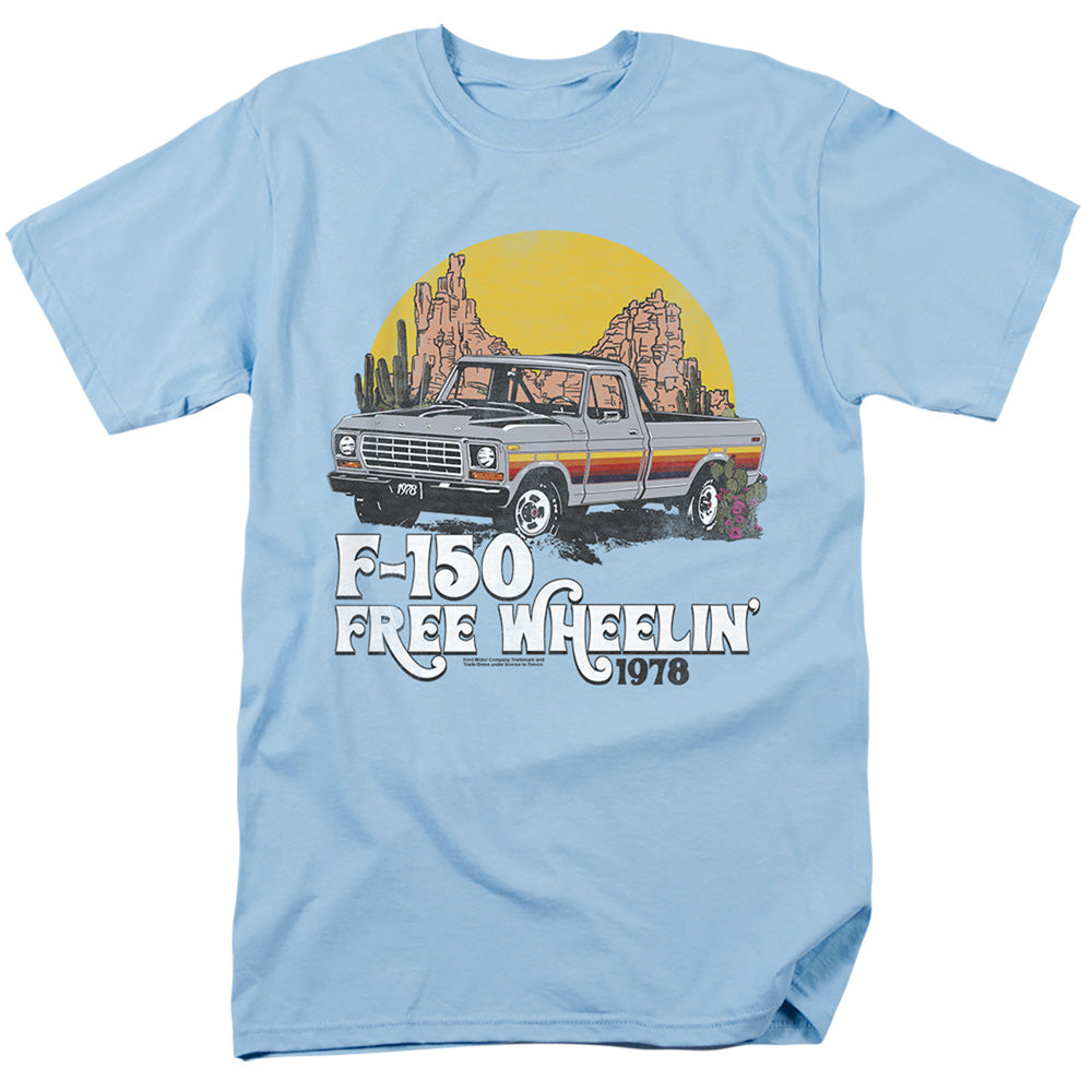 AN OFFCIALLY LICENSED FORD BRONCO F150 DESERT RIDE MEN'S REGULAR FIT T-SHIRT LIGHT BLUE