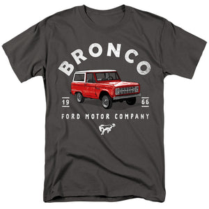 AN OFFCIALLY LICENSED FORD BRONCO BRONCO ILLUSTRATED MEN'S REGULAR FIT T-SHIRT CHARCOAL