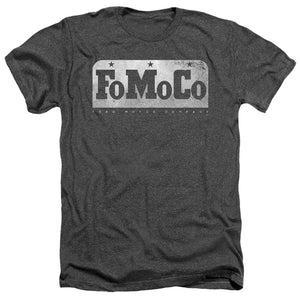 AN OFFCIALLY LICENSED FORD FOMOCO MEN'S HEATHER T-SHIRT CHARCOAL