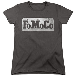 AN OFFCIALLY LICENSED FORD FOMOCO WOMEN'S REGULAR FIT T-SHIRT CHARCOAL