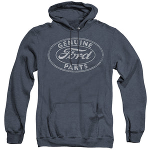 AN OFFCIALLY LICENSED FORD GENUINE PARTS ADULT UNISEX HEATHER PULLOVER HOODIE NAVY