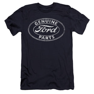 AN OFFCIALLY LICENSED FORD GENUINE PARTS MEN'S PREMIUM SLIM FIT T-SHIRT NAVY