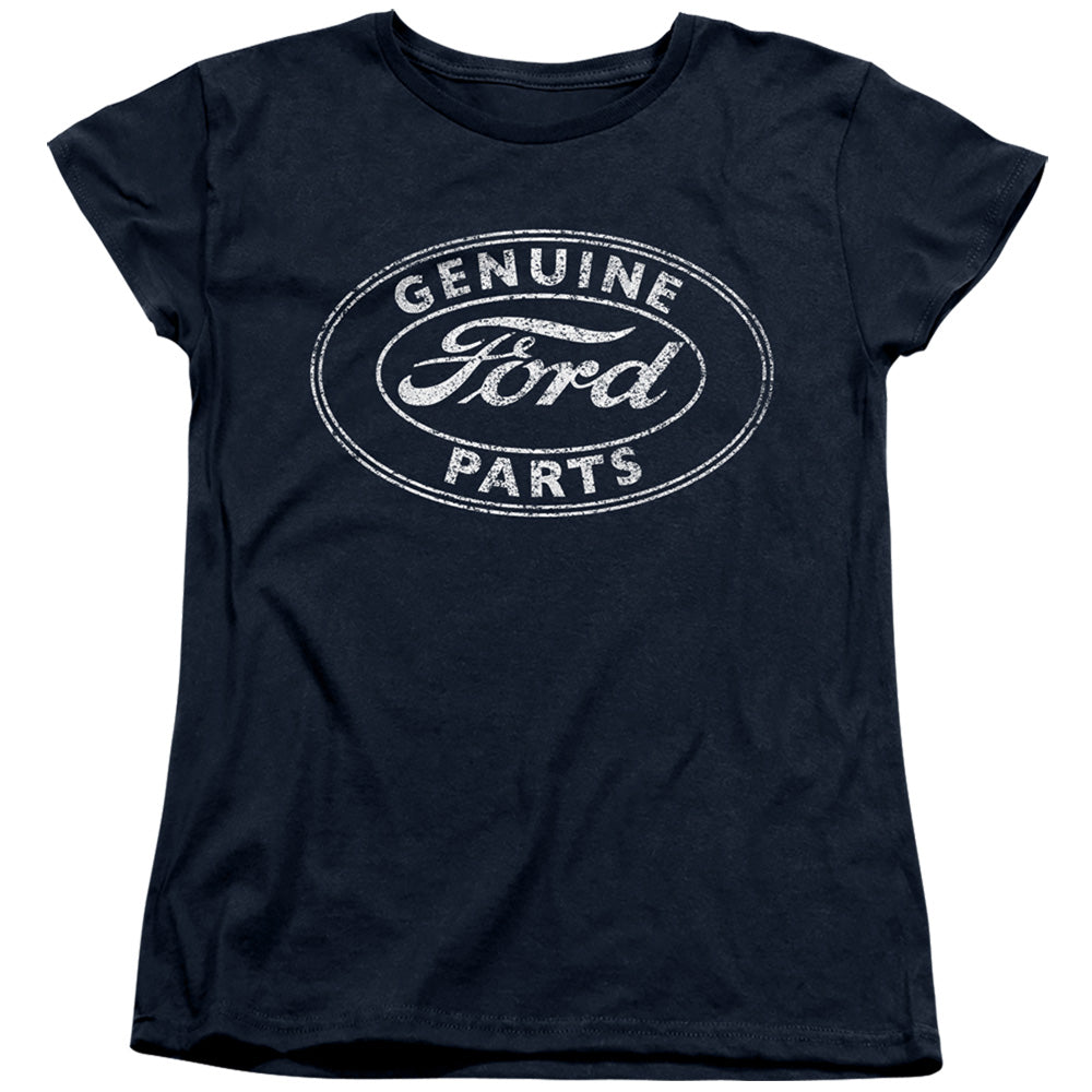 AN OFFCIALLY LICENSED FORD GENUINE PARTS WOMEN'S REGULAR FIT T-SHIRT NAVY