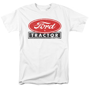 AN OFFCIALLY LICENSED FORD FORD TRACTOR MEN'S REGULAR FIT T-SHIRT WHITE