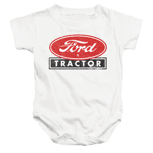 AN OFFCIALLY LICENSED FORD FORD TRACTOR BABY BODYSUIT WHITE