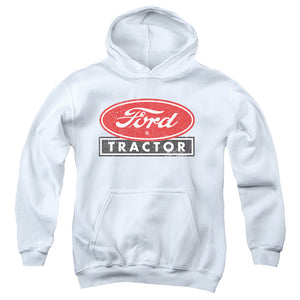 AN OFFCIALLY LICENSED FORD FORD TRACTOR YOUTH HOODIE WHITE