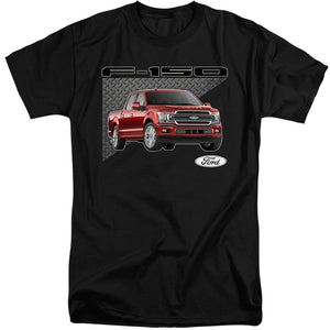 AN OFFCIALLY LICENSED FORD TRUCKS F 150 MEN'S TALL FIT T-SHIRT BLACK