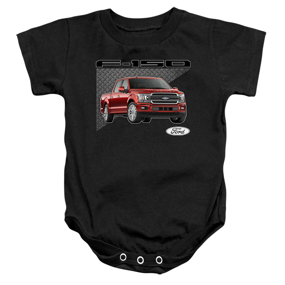 AN OFFCIALLY LICENSED FORD TRUCKS F 150 BABY BODYSUIT BLACK