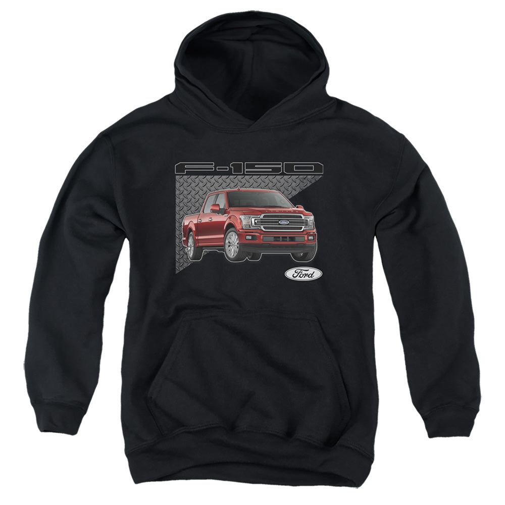 AN OFFCIALLY LICENSED FORD TRUCKS F 150 YOUTH HOODIE BLACK