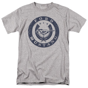 AN OFFCIALLY LICENSED FORD MUSTANG LUCKY FORD MUSTANG MEN'S REGULAR FIT T-SHIRT ATHLETIC HEATHER