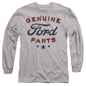 AN OFFCIALLY LICENSED FORD GENUINE PARTS MEN'S LONG SLEEVE T-SHIRT ATHLETIC HEATHER