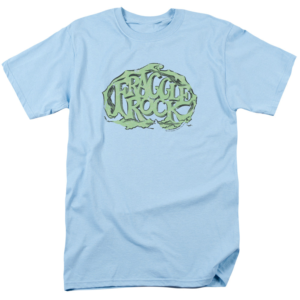AN OFFCIALLY LICENSED FRAGGLE ROCK VACE LOGO MEN'S REGULAR FIT T-SHIRT LIGHT BLUE