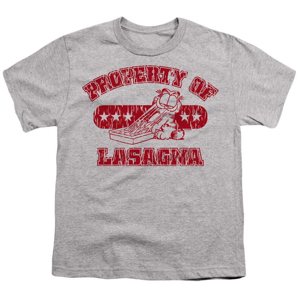 Garfield Property Of Lasagna Licensed Kid's T-Shirt (Ages 4-7) SM-XL