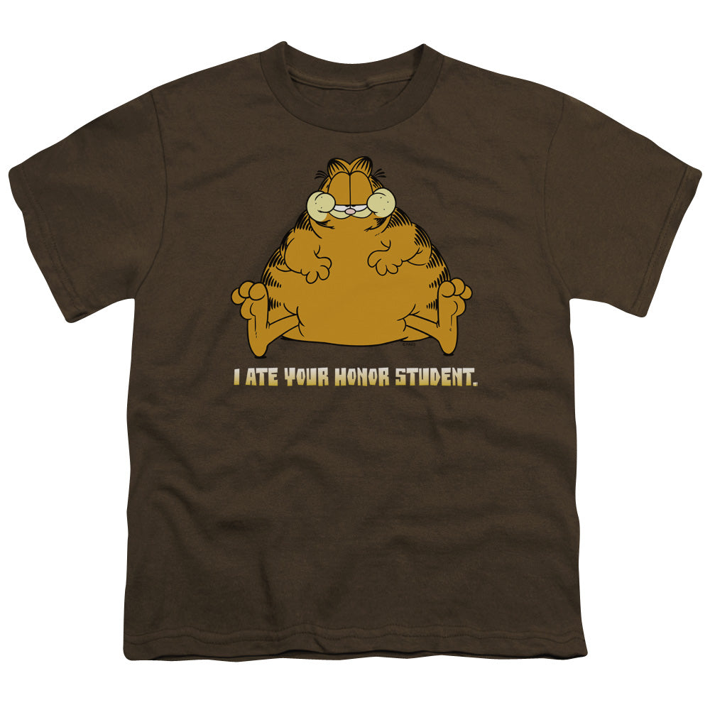 Garfield I Ate Your Honor Student Licensed Kid's T-Shirt (Ages 4-7) MD-XL