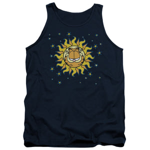 AN OFFCIALLY LICENSED GARFIELD CELESTIAL ADULT UNISEX TANK TOP NAVY