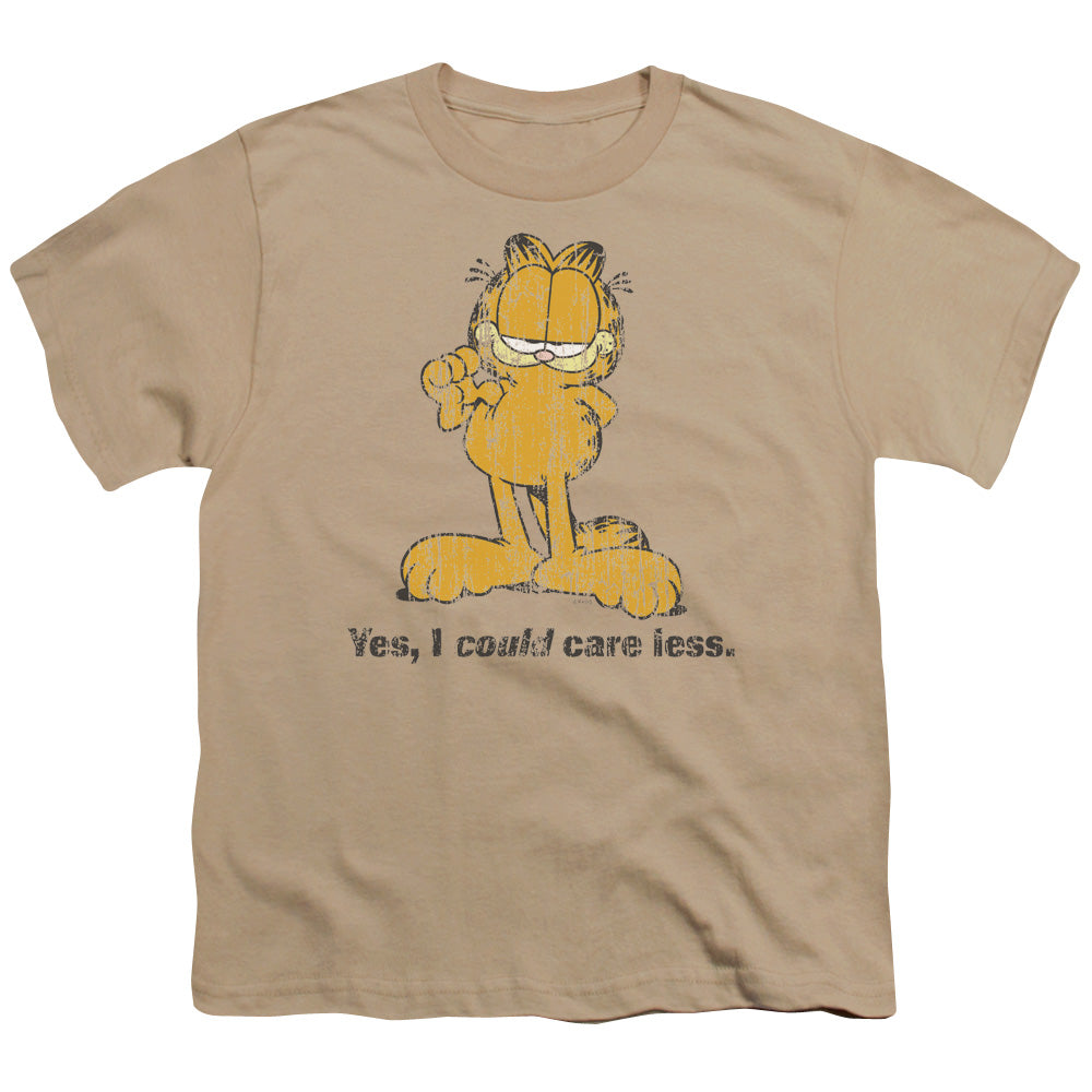 Garfield Yes I Could Care Less Licensed Kid's T-Shirt (Ages 4-7) XL