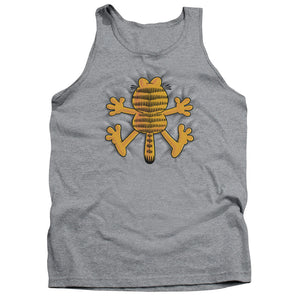 AN OFFCIALLY LICENSED GARFIELD OW ADULT UNISEX TANK TOP ATHLETIC HEATHER