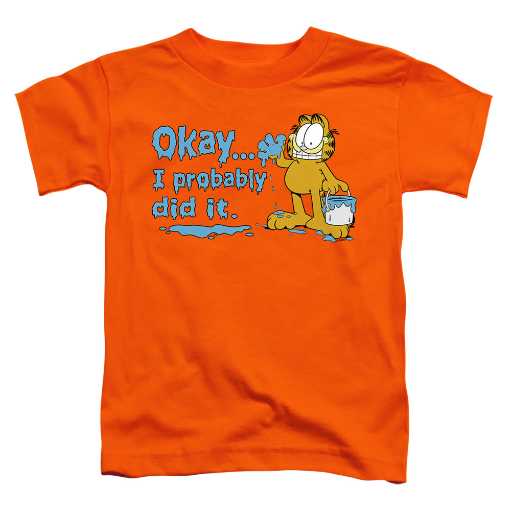 Garfield I Probably Did It Licensed Toddler T-Shirt LG