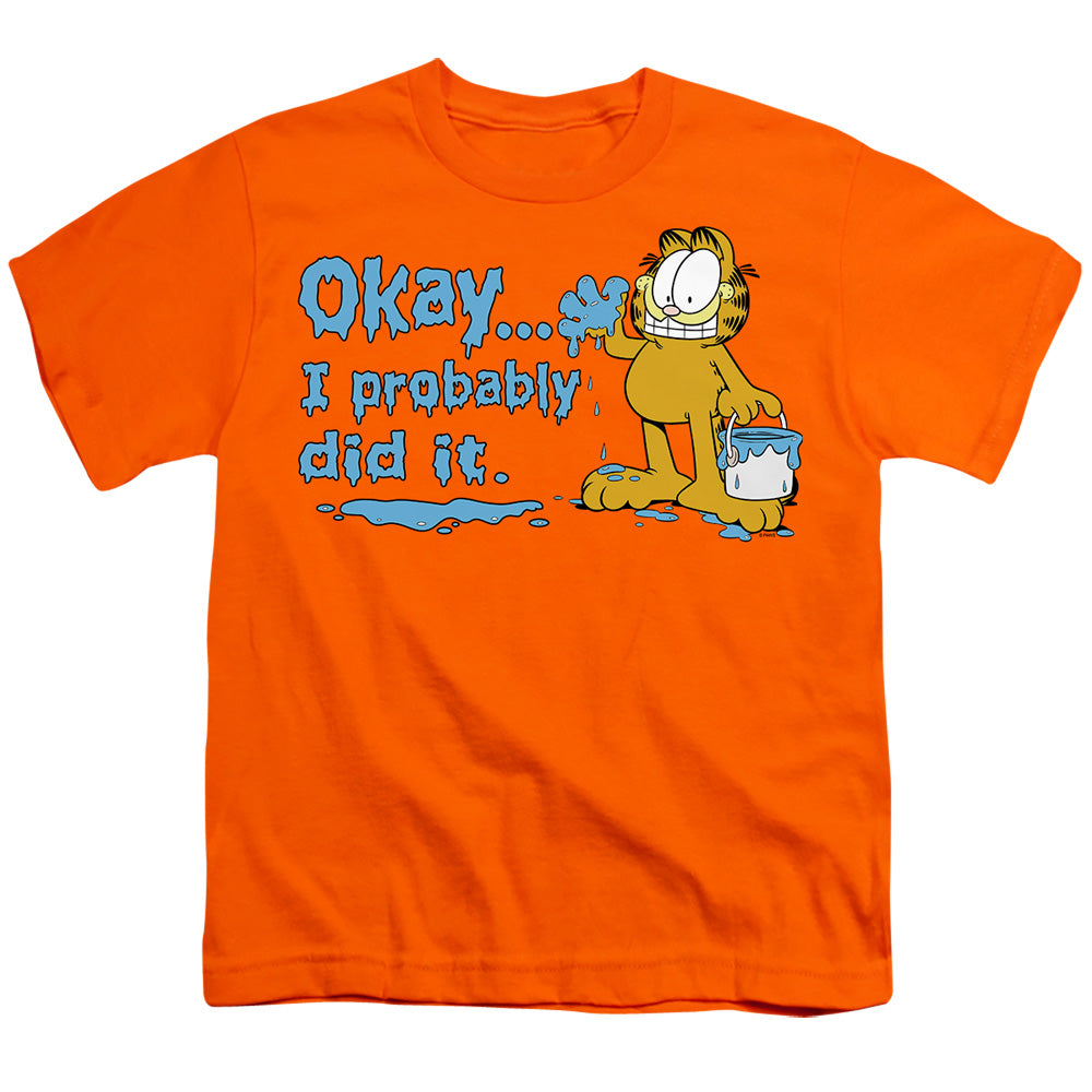 Garfield I Probably Did It Licensed Kid's T-Shirt (Ages 4-7) SM-XL