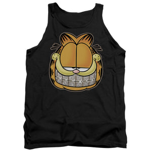AN OFFCIALLY LICENSED GARFIELD NICE GRILL ADULT UNISEX TANK TOP BLACK