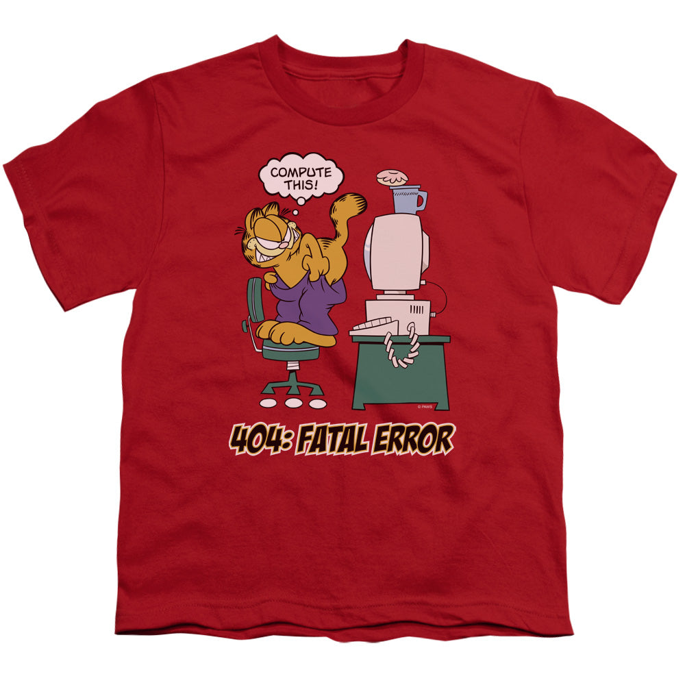 Garfield Compute This Licensed Kid's T-Shirt (Ages 4-7) SM-XL
