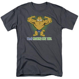 AN OFFCIALLY LICENSED GARFIELD NOTHING LIKE THIS MEN'S REGULAR FIT T-SHIRT CHARCOAL