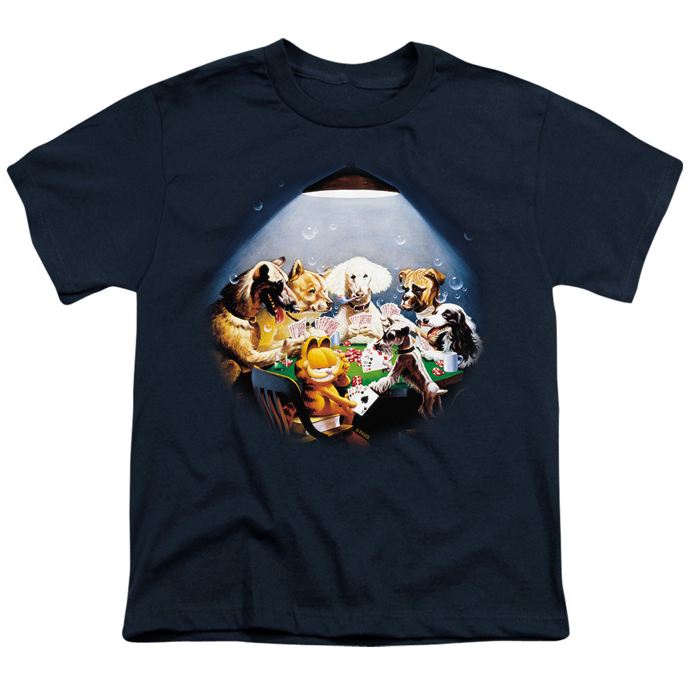 Garfield Playing With The Big Dogs Licensed Kid's T-Shirt (Ages 4-7) SM-XL