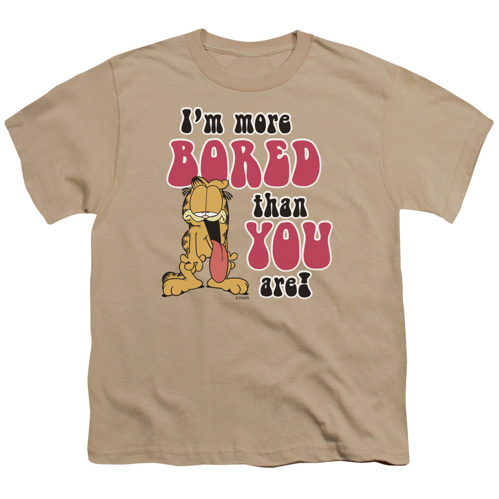 Garfield More Bored Licensed Kid's T-Shirt (Ages 4-7) XL