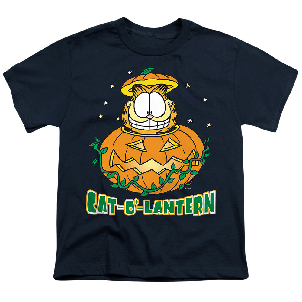 Garfield Cat O Lantern Licensed Kid's T-Shirt (Ages 4-7) SM-XL