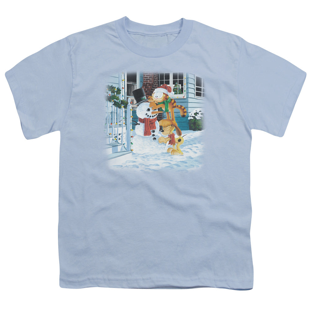 Garfield Snow Fun Licensed Kid's T-Shirt (Ages 4-7) SM-XL