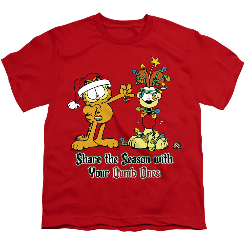 Garfield Share The Season Licensed Kid's T-Shirt (Ages 4-7) SM-XL