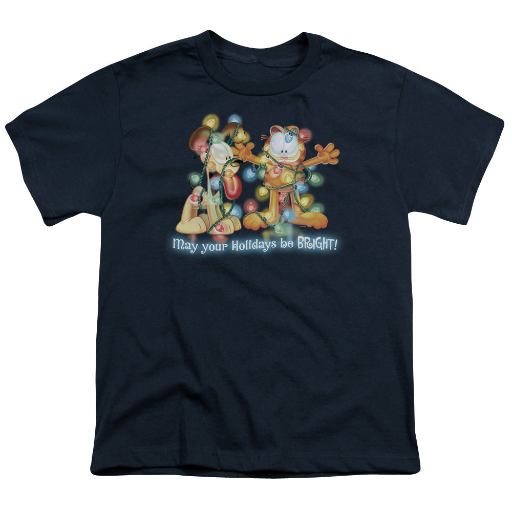 Garfield Bright Holidays Licensed Kid's T-Shirt (Ages 4-7) SM-XL